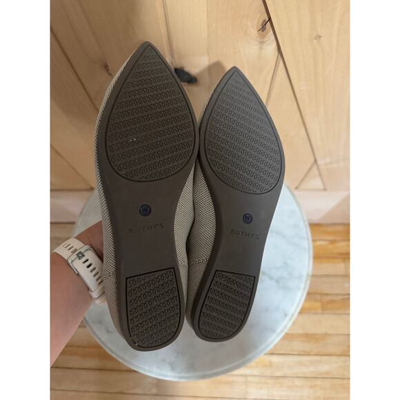 Rothy's | The Point Flats Light Gray Slip Ons | Size 10 - Picture 7 of 11